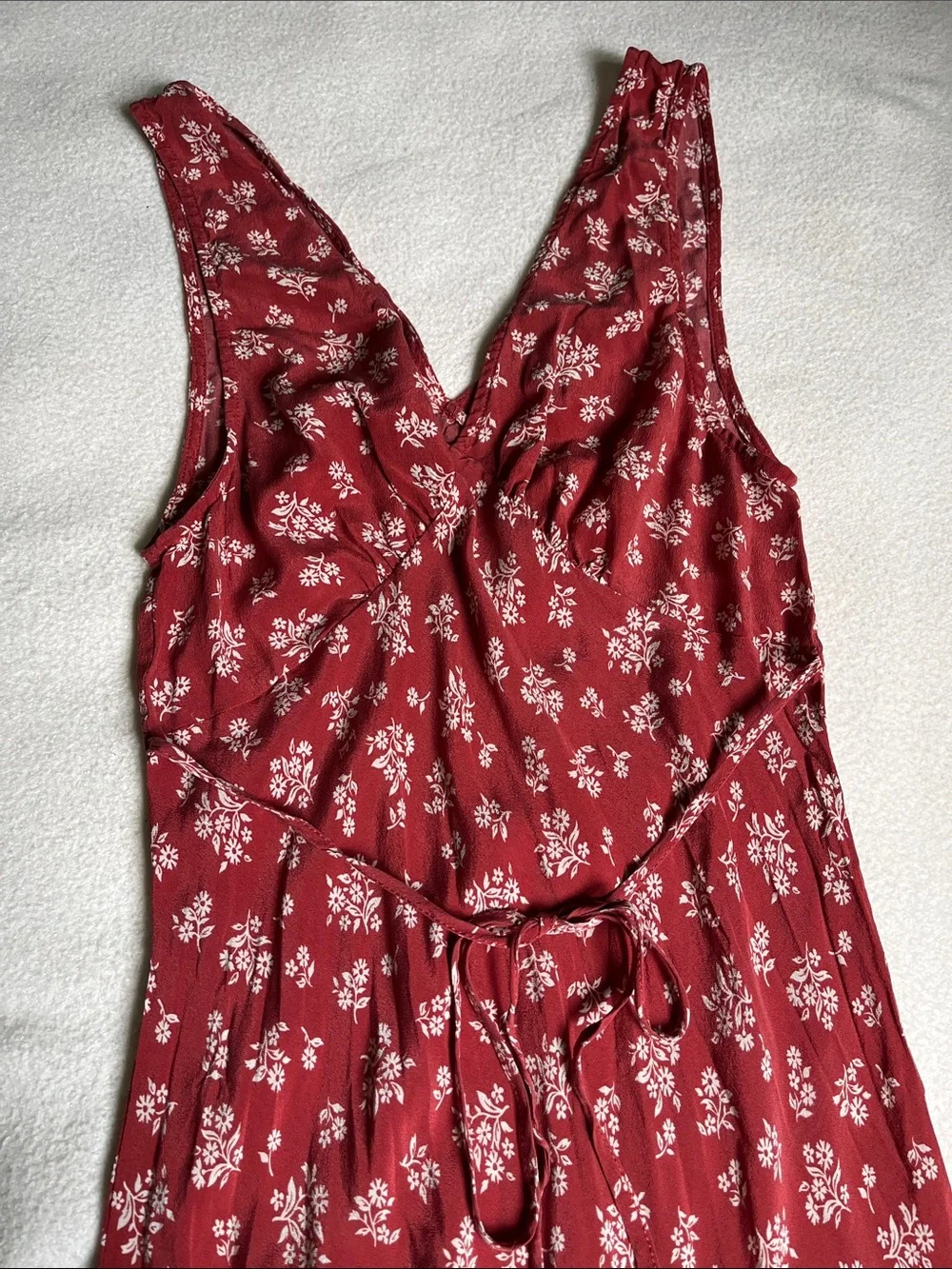 Realisation Par Red Floral Slip Dress - Picture 3 of 6